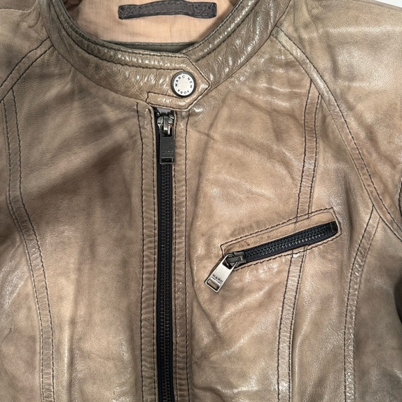 Andrew Marc Women Leather Moto Jacket - Picture 3 of 7